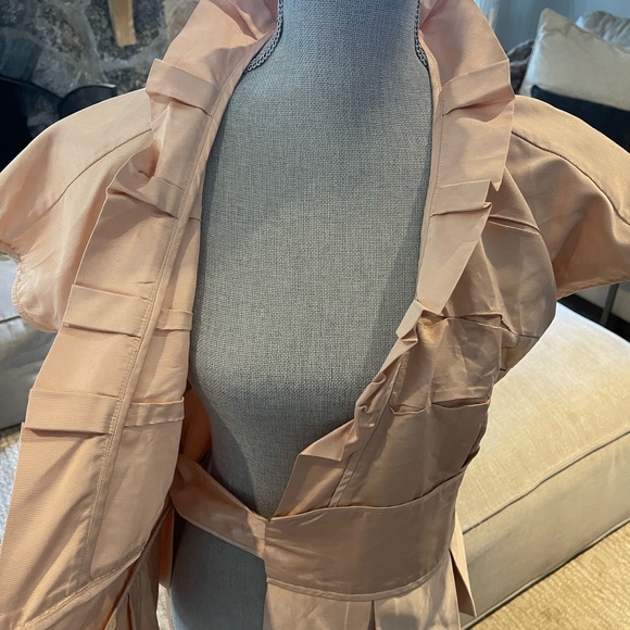 DVF 100% silk wrap scalloped top - Picture 6 of 9